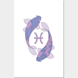 Pisces (Light Purple) Posters and Art